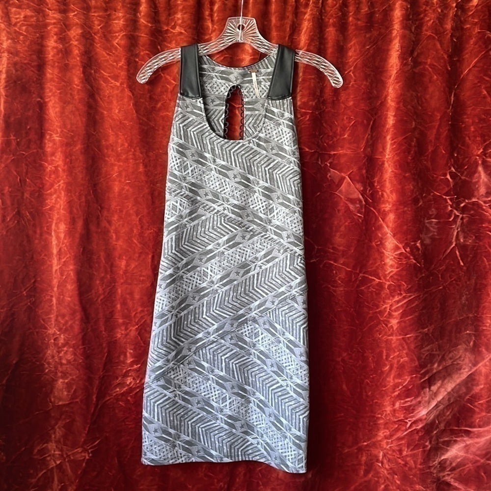 ✨Free People Dress w/ Leather Loop Back
